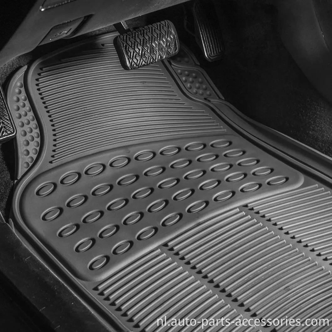 Proliner originele 3 st zware voor- en achterste rubberen vloermatten voor autosuv bus en vrachtwagen, alle weerbescherming universeel fit